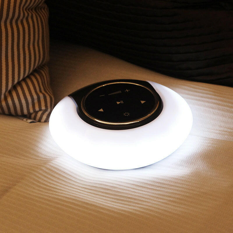 Creative Bluetooth Subwoofer Stereo Speaker LED Desk Lamp Stepless Dimming Folding Touch Atmosphere Night Light.