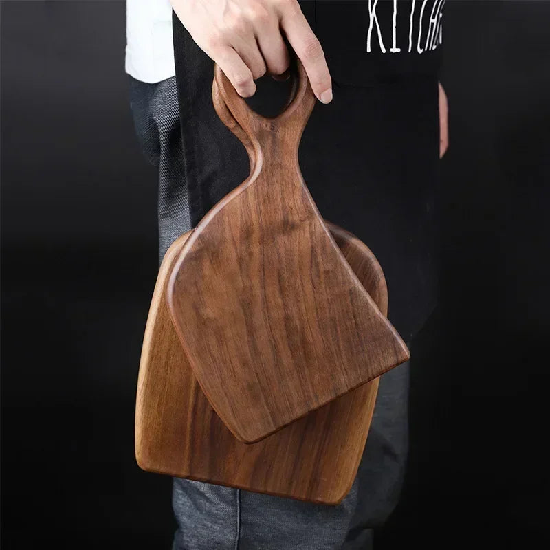 Unique Natural Black Walnut Solid Chopping Boards Set (2).