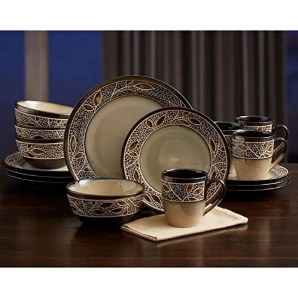 Miksa Alexandria Dinnerware Set (16 Piece).